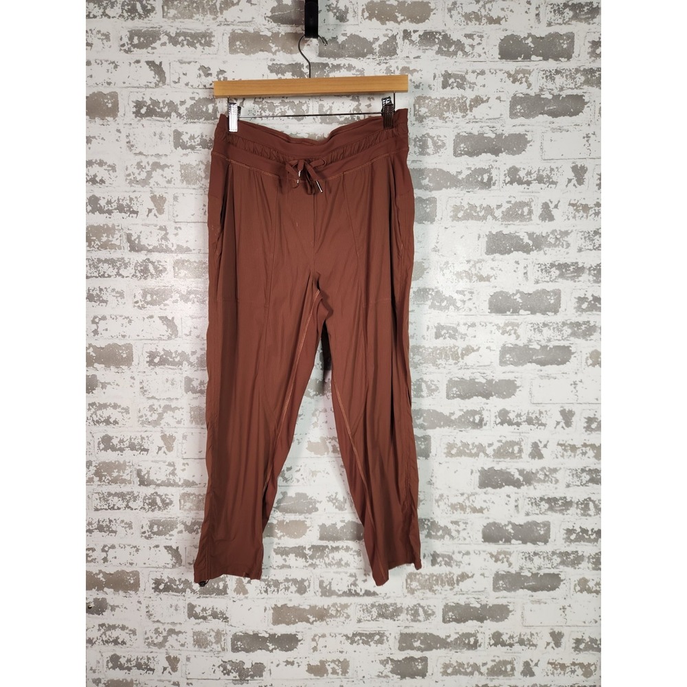 Lululemon Dance Studio Crop Pants Size 8 Dark Terracotta Activewear Gym LW6AVQS